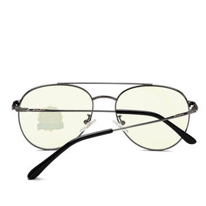 Nuevas gafas de montura completa redonda de metal antiluz azul para hombres y mujeres unisex 50012 - Product Image 2