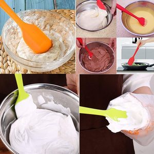 Spatules et racloirs en silicone antiadhésifs résistants à la chaleur pour la pâtisserie et la confection de gâteaux - Product Image 4