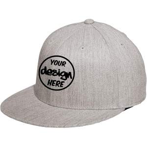 ¡Personalizado C808 bordado 210 gorras planas Snapback con textos de logotipo para personalización! - Product Image 2