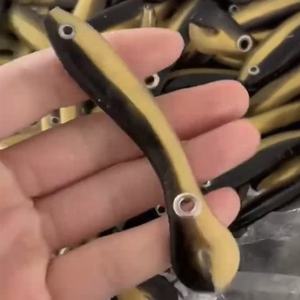 Isca de pesca de silicone para peixes, isca de simulação artesanal de silicone para pesca, isca macia para natação e lama macia, acessório de pesca - Product Image 5