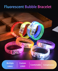 Pulsera Fluorescente LED con Logotipo Personalizado, para Conciertos, Festivales, Fiestas, Brilla en la Oscuridad, Intermitente - Product Image 5