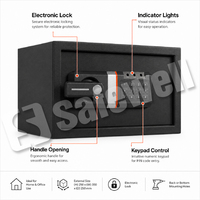 Caja Fuerte Electrónica Digital OEM Safewell con Cerradura de Teclado, Gabinete de Seguridad de Acero para Hotel, Hogar, Oficina y Proyectos Comerciales