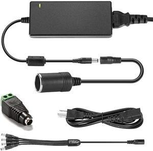 Convertidor de Corriente Alterna <span class=keywords><strong>a</strong></span> Corriente Directa de 110v <span class=keywords><strong>a</strong></span> <span class=keywords><strong>12v</strong></span> 6A 72W - <span class=keywords><strong>Adaptador</strong></span> de Encendedor de Cigarrillos para Automóvil <span class=keywords><strong>a</strong></span> <span class=keywords><strong>Enchufe</strong></span> de <span class=keywords><strong>Pared</strong></span> para Compresor de Aire, Inflador de Neumáticos - Product Image 5