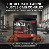 Compléments et vitamines pour chiens Waylemo, comprimés à mâcher pour développer les muscles, protéines de lactosérum, acides aminés, soins de santé pour animaux de compagnie