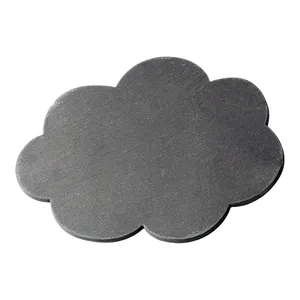 Cloud shapes natural slate placemats dinner plates black stone cheese boards for tableware