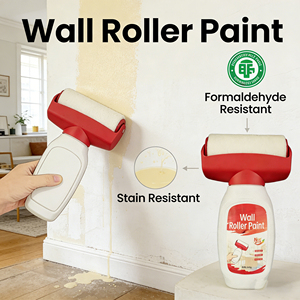 Bunkerway Acrylic Interior Wall Repair <b>Coating</b> Liquid <b>Paint</b> with Water for Home Use and Brush Application - Product Image 3