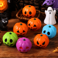 Ballons anti-stress citrouille d'Halloween en PU, jouets moelleux en vrac, cadeaux de fête, stock d'usine, logo personnalisé, couleur, taille, OEM, ODM