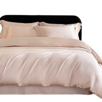 Ensemble de housse de couette en coton pur de haute qualité 300TC en satin