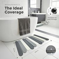 Tapis de bain pliable en diatomite bicolore, antidérapant, super absorbant, tapis de douche en pierre, tapis de sol bicolore antidérapant pour salle de bain