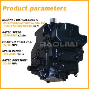 Sauer Dan-FOSS ปั๊มไฮดรอลิก H1P250ปั๊มลูกสูบแกน250cc H1P250RAA5C3BD8CG2H6L35L40WP24PNNNNNN วงจรปิดสำหรับรถเครน - Product Image 5