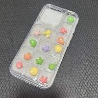 Nouvelle coque arrière amovible DIY 3D effet glaçon transparente pour iPhone 17 16 15 14 Pro Max et Samsung S26