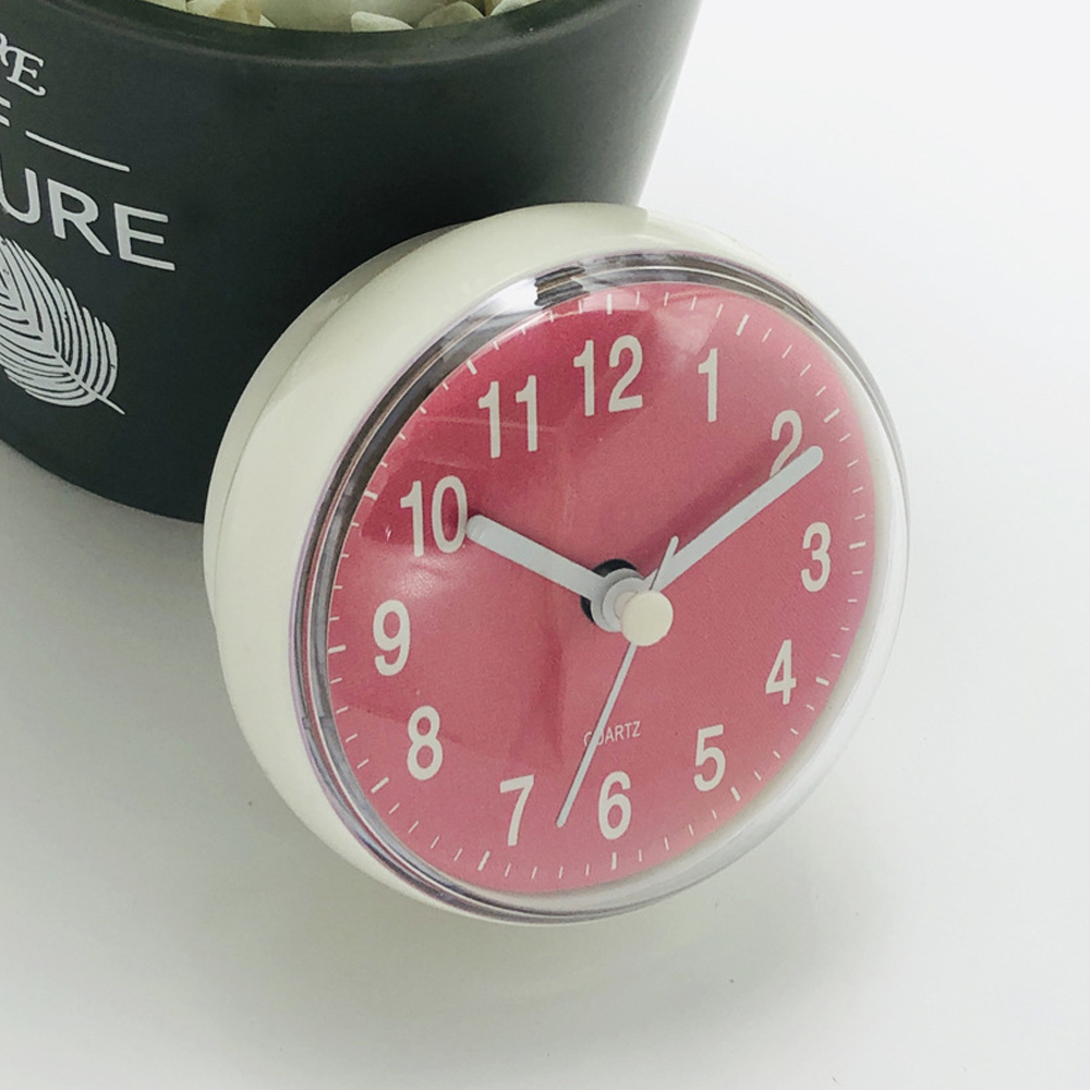 Horloge à ventouse (rose, 7 cm)