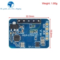 Capteur radar de présence humaine à ondes millimétriques TZT HLK-LD2410C 24G MmWave FMCW, module de détection de mouvement haute sensibilité