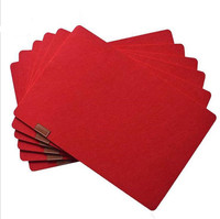 Nouveaux dessous de plat rectangulaires en feutre de polyester, dessous de plat écologiques en feutre, dessous de plat en feutre