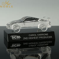 HyperCrafts Noble haute qualité modèle en cristal 3D cadeau d'affaires prix de voiture de course trophée de camion en cristal personnalisé comme cadeaux souvenirs