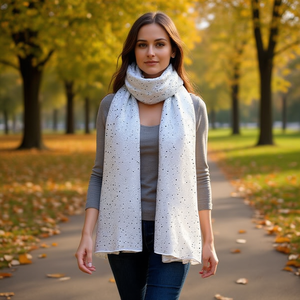 Sciarpa Lunga in Cotone TR con Lamina Argentata Angelina 70x180cm - Product Image 2