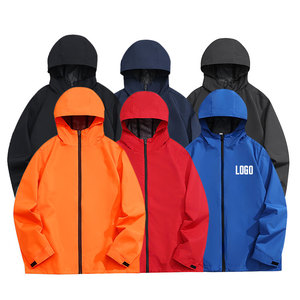 Veste imperméable coupe-vent pour <span class=keywords><strong>homme</strong></span> avec logo personnalisé, de haute qualité, fermeture éclair, grande taille, veste pour <span class=keywords><strong>homme</strong></span> et femme, <span class=keywords><strong>manteau</strong></span> pour <span class=keywords><strong>homme</strong></span> - Product Image 2