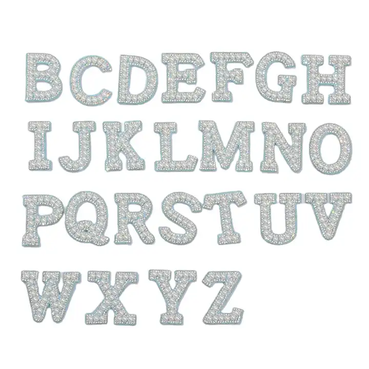 Chenille Letter Patches Self Adhesive Letters,Iron on Letters for Black