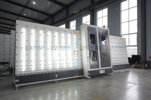 Máquina Vertical de Lavado y Secado de Vidrio EWORLD con Motor y Bomba, Construcción de Acero, 16KW de Potencia, Fácil de Operar para la Fabricación de Vidrio - Product Image 3