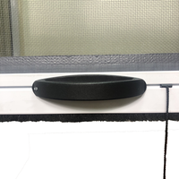 Mosquitera con marco de aluminio para ventana corredera Vertical, mosquitera de fibra de vidrio retráctil para ventana