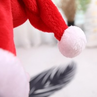 Cappello di Natale in Peluche di Alta Qualità, Ecologico, Personalizzabile, Regolabile, per Adulti e Bambini, per le Festività