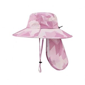 Chapeau de pêcheur d'été à large bord, chapeau pare-soleil, chapeau de camping avec visière de protection du cou - Product Image 1