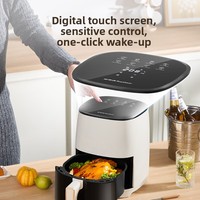 Friteuse à air 3L-4L 1400W Grande Capacité Multifonctionnelle Entièrement Automatique Four Électrique Domestique Cuisson Sans Huile Type Coulissant