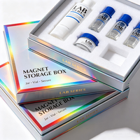 Boîtes de flacons holographiques personnalisées en gros, résistantes aux rayures, durables, pour l'emballage de flacons de recherche et de cosmétiques