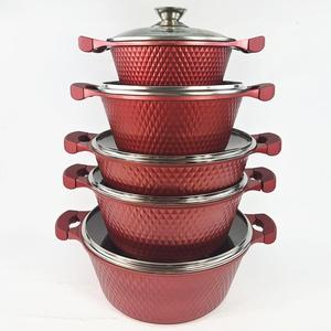 Juego de Utensilios de Cocina <span class=keywords><strong>Huochu</strong></span>, <span class=keywords><strong>Ollas</strong></span> Antiadherentes, 10 Piezas - Product Image 1