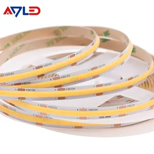 50M No Solder Point High Density Warm Cool White Dimmable Dotless Linear Lights 12V 24V 320leds/m Flexible COB LED Strip Light