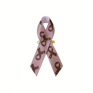 Pin de lazo de concienciación sobre el cáncer de mama y el VIH - Pines promocionales de caridad para eventos y recaudaciones de fondos - Product Image 2