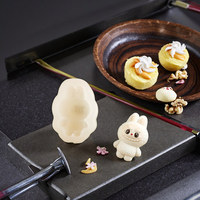 Moule en Silicone à Pétrir QY, Décorations pour Gâteaux Mousse Glacée Faits Main Labubu, Moules de Qualité Alimentaire