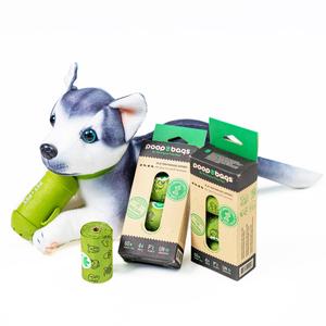 Excréments parfumés frais de haute qualité biodégradables chien de chat sacs de caca extra épais et forts pour chiens - Product Image 1