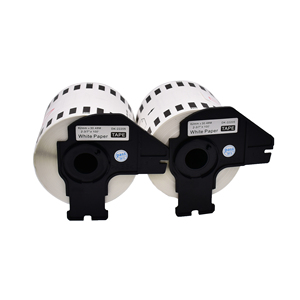Étiquettes en papier compatibles PUTY DK22205 avec cadre DK2205 avec <span class=keywords><strong>support</strong></span> pour <span class=keywords><strong>imprimante</strong></span> à ruban <span class=keywords><strong>Brother</strong></span> Noir sur blanc - Product Image 6