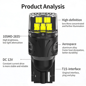 Neue TH Howie T15-10SMD-2835 LED-Positions-/Scheinwerfer-Rückleuchte 3,6W 12-16V 12-Monatige Garantie Ersatz-Kfz-Kennzeichenbeleuchtung - Product Image 5