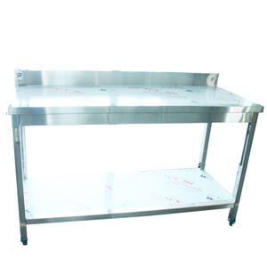 Table de travail en acier inoxydable 304 201 VICTORY KITCHEN, modèle VCT, pour les fournitures de cuisine des restaurants et des hôtels - Product Image 3