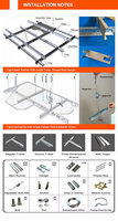 Plaques de plafond acoustiques en PVC 60x120, bon marché, grille en T, barre en T, grille de plafond suspendue pour panneau en fibre minérale, grille décorative en T