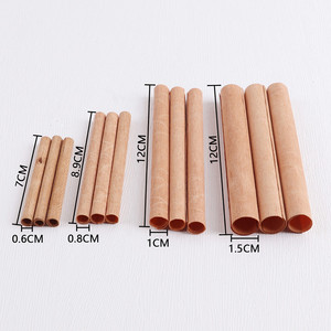 <span class=keywords><strong>Bougie</strong></span> en soja Mingschin, nouveau design créatif, haute qualité, sans fumée, longue durée, avec mèche en bois crépitante en spirale et base métallique - Product Image 3