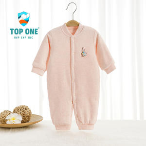 Top One 2022, venta al por mayor, pijama blanco cálido personalizado para niños pequeños, Mono para bebés recién nacidos, peleles - Product Image 2