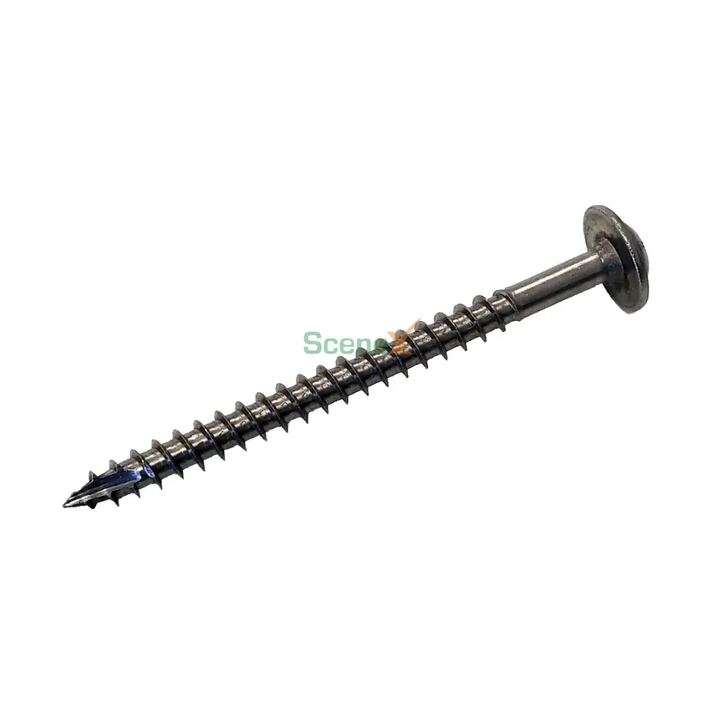 Popular solar mounting Systems wood construction screw with disc head 8x80 for tile roof hooks