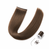 Extensions de cheveux humains 100% naturels Remy bruts, trame en PU, trame invisible nouée à la main, trame bouclée pour femmes, vente en gros pour salons, personnalisable