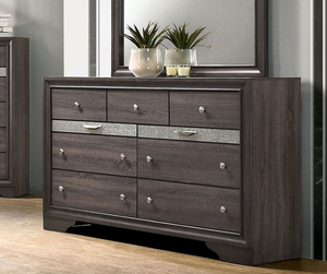 Mueble de Madera Moderno para Sala de Estar, Zapatero con Cajón Oculto para Joyas, Detalles Plateados con Diseño de Cola de Golondrina, Perillas Redondas, Color Gris - Product Image 1