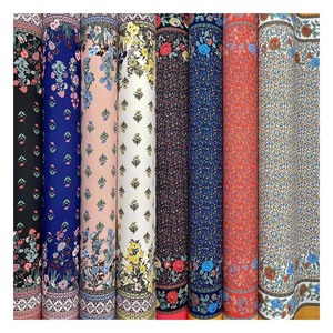 Ấn Độ Vải Ăn Mặc Định Vị In Ấn 97% Polyester 3% Spandex Đàn Hồi Dệt Hoa In Vải - Product Image 1