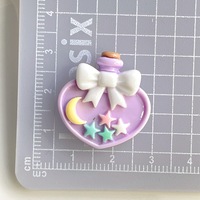 Meilleure étoile noeud papillon résine bricolage crème colle épingles à cheveux étuis de téléphone portable chaussures breloques Kawaii résine artisanat pour la décoration