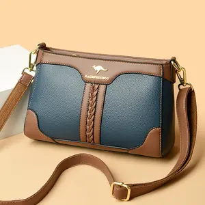 Bolso cruzado de marca de lujo de nuevo diseño, bolso de mujer a juego simple de doble color, fábrica de alta calidad 2024