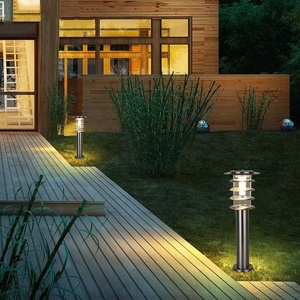 Lámpara <span class=keywords><strong>Solar</strong></span> de Columna para Jardín, Césped, Villa, Exterior, Hogar, Impermeable, Simple, LED, Acero Inoxidable - Product Image 6