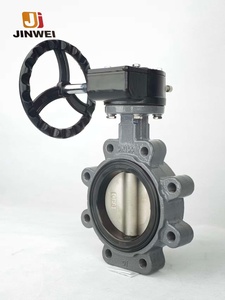 Vanne papillon à tête de turbine manuelle à commande directe d'usine, 4 pouces, CF8, CF8M, acier inoxydable - Product Image 2