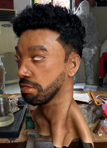 Gute Qualität handgemachte Hyper echte Silikon maske personal isierte realistische Silikon Gesichts maske lebensechte Silikon maske für Party - Product Image 5