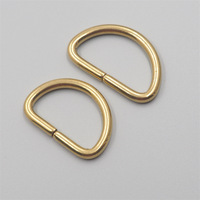 Anneaux en D en cuivre massif pour sangles de sac, ceintures, sangles de sac à main, colliers pour chien, largeur intérieure 10-38 mm, accessoires de bricolage pour le cuir