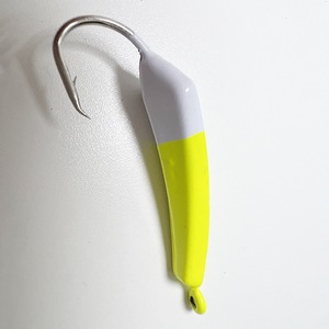 5 Couleurs 1/2 Oz Pompano Jig Goofy Jig Blanc & Rose Avec Chartreuse & Vert Teaser - Product Image 2